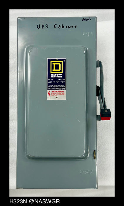 Square D H323N Heavy Duty Safety Switch - 100A/240V/3P3W/N1