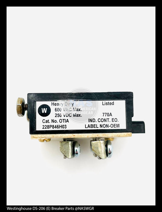 Westinghouse DS-206 (E) Breaker Motor Cutoff Switch Kit - P/N: 567F430G06