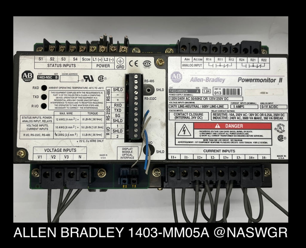 1403-MM05A ~ Allen Bradley 1403-MM05A Power Monitor II