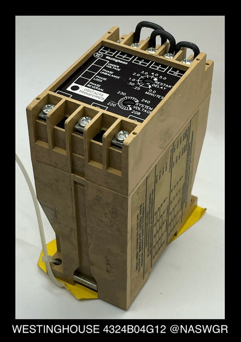4324B04G12 ~ Westinghouse 4324B04G12 SVM3AB System Voltage Monitor