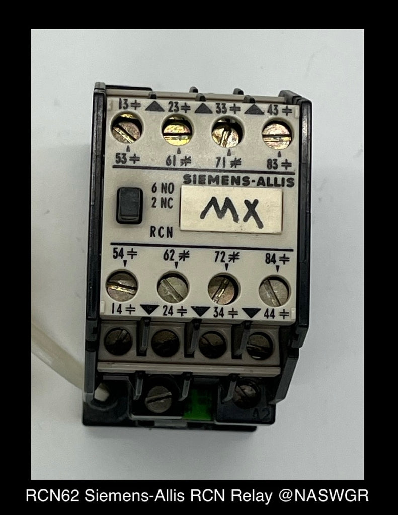 RCN62 ~ Siemens-Allis RCN62 RCN Relay