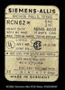 RCN62 ~ Siemens-Allis RCN62 RCN Relay