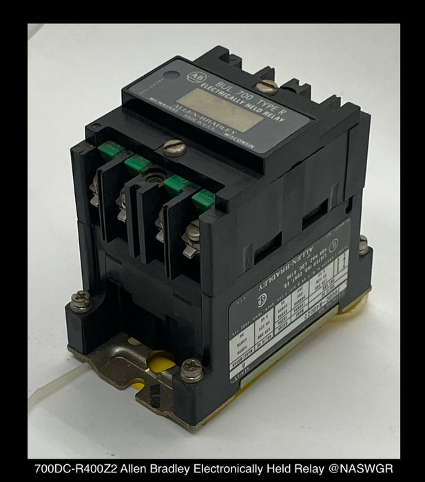 700DC-R400Z2 ~ Allen Bradley 700DC-R400Z2 Electrically Held Relay