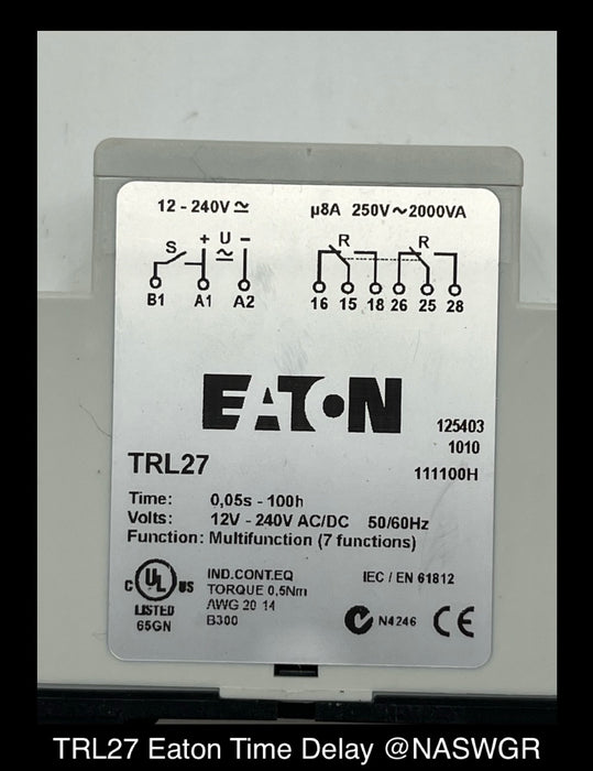 TRL27 ~ Eaton TRL27 Time Delay