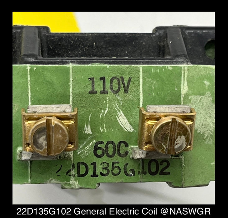 22D135G102 ~ General Electric 22D135G102 Control Relay Coil