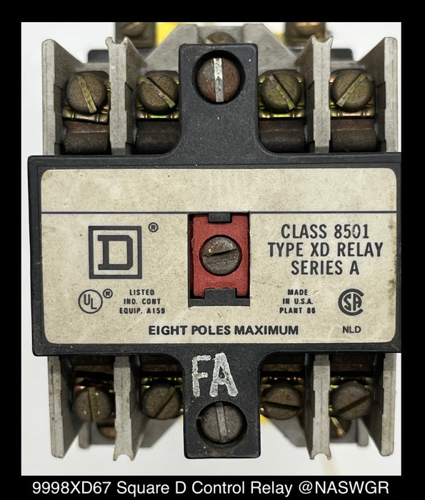 9998XD67 ~ Square D 9998XD67 Control Relay