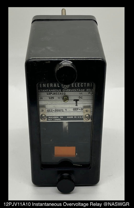 12PJV11A10 ~ General Electric 12PJV11A10 PJV Instantaneous Overvoltage Relay