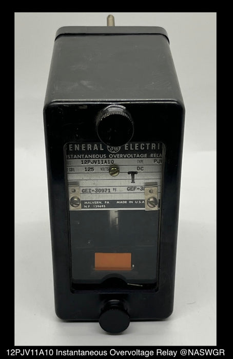 12PJV11A10 ~ General Electric 12PJV11A10 PJV Instantaneous Overvoltage Relay