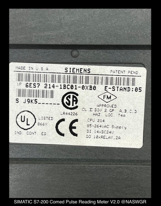 SIMATIC S7-200 ~ Comed SIMATIC S7-200 Pulse Reading Meter V2.0