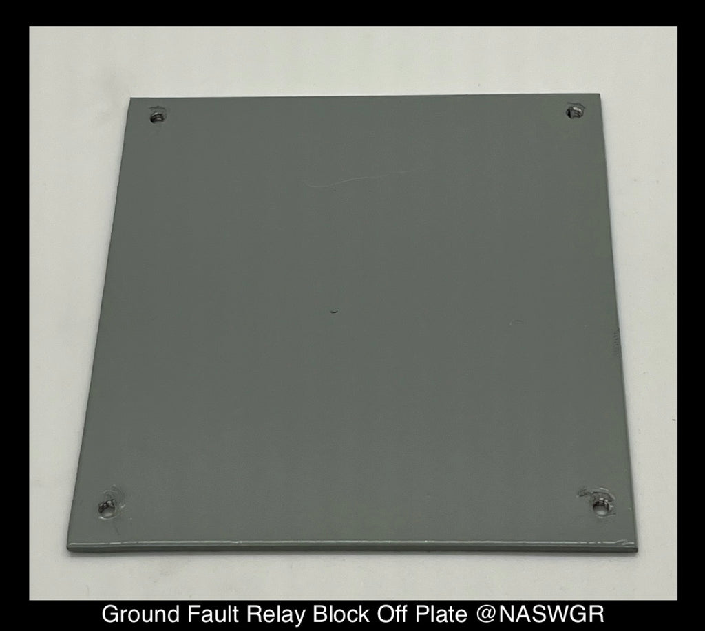 Ground Fault Relay Block Off Plate
