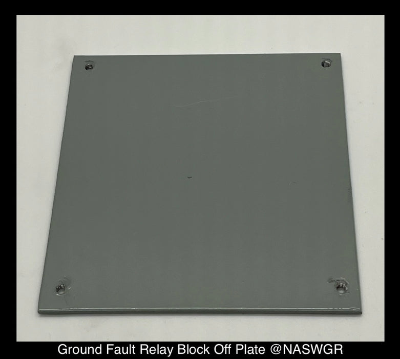 Ground Fault Relay Block Off Plate