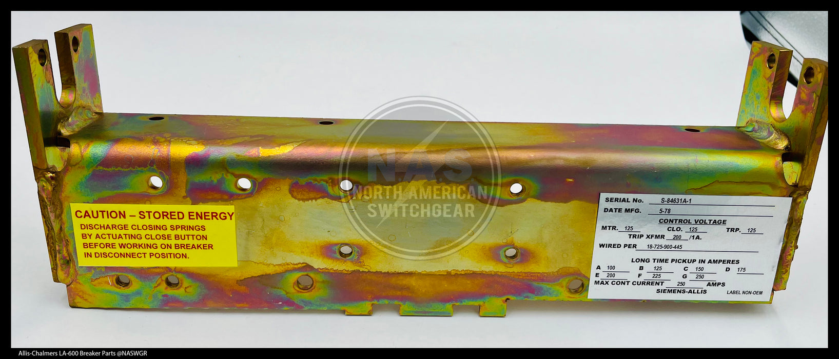 Allis-Chalmers LA-600A/LA-800A EO Breaker Apron - P/N: 18-657-663-563