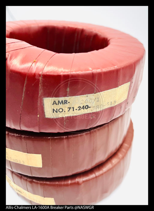 Allis-Chalmers LA-1600A Breaker Tripping Current Transformer Group Current Transformer 200/1- P/N: 61-300-031-513