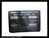 McGraw Edison FA1A60 NX Indoor Disconnecting Cutout