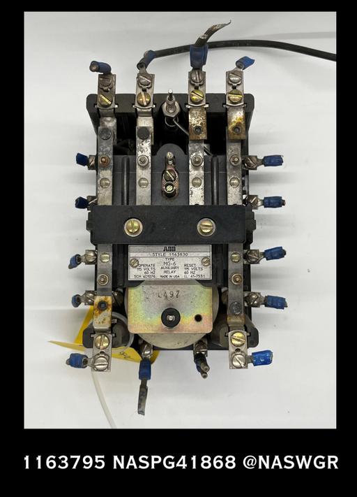 Westinghouse MG-6, 1163795 Auxiliary Relay - 6vDC