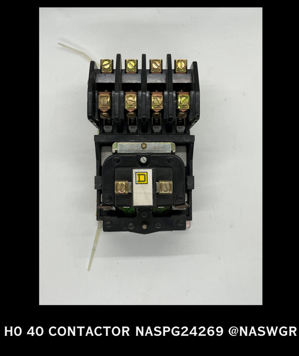 H0 40 CONTACTOR ~ SQUARE D H0 40 CONTACTOR