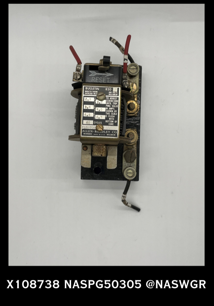 Allen Bradley X108738 Inducto-Therm Overload Relay - 2.9-4.7 Amp