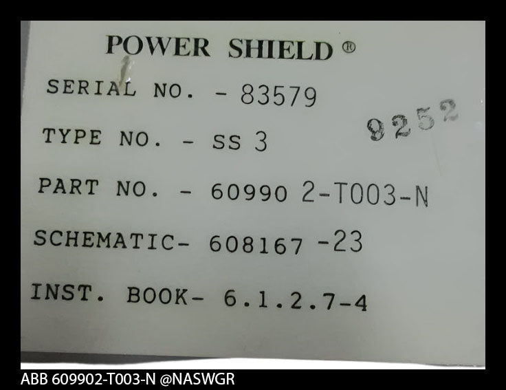 609902-T003-N ~ ABB 609902-T003-N Solid State Device