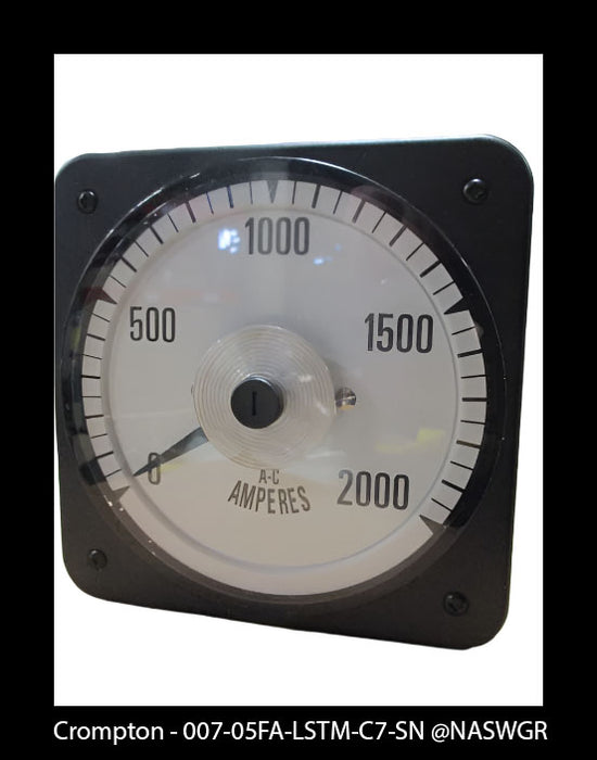 007-05FA-LSTM-C7-SN - Crompton - 2000 AC Amperes Meter
