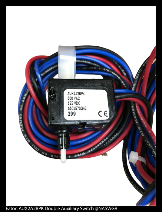 Eaton AUX2A2BPK Double Auxiliary Switch - 66C1570G42 - Unused Surplus