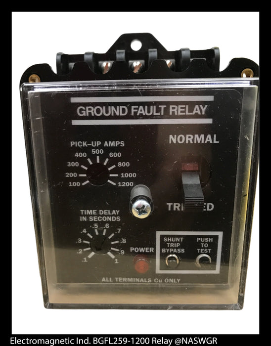 ITI BGFL259-1200 Ground Fault Relay - Unused Surplus