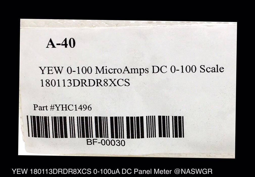 YEW Vertical Panel Meter - 180113NTNT7XCT