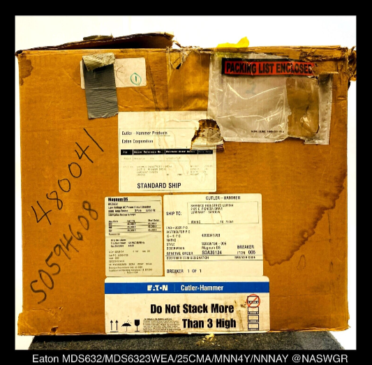 Eaton Magnum DS MDS632 Breaker (M/O,D/O) - 2500 Amp - Unused