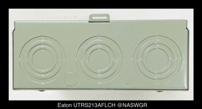 Eaton UTRS213AFLCH Meter Socket - 200A/600V/1P3W/4J/N3R - Unused