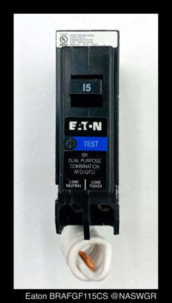 Eaton BRAFGF115CS Arc Fault Ground Fault Circuit Breaker - 15 Amp - Unused - Lot of 6