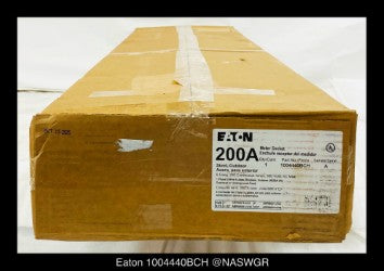 Eaton 1004440BCH Meter Socket - 200A/600V/1P3W/N3R - Unused