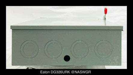 Eaton DG326URK General Duty Safety Switch - 600A/240V/3P/N3R - Unused/Warranty