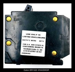 Eaton BR1520 Non-CTL Plug-On Circuit Breaker - 15/20 Amp - Unused - Lot of 10