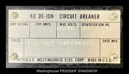 Westinghouse PB32500F Molded Case Circuit Breaker - 1200 Amp