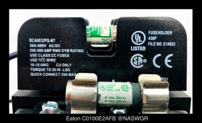 Eaton C0100E2AFB Industrial Control Transformer - 480:120v/100VA