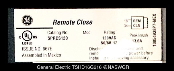 GE PowerBreak II TSHD16G216 Breaker (E/O,D/O) - 800 Amp