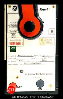 GE Power Break THC2020TTHE1R Breaker (E/O,D/O) - 2000 Amp