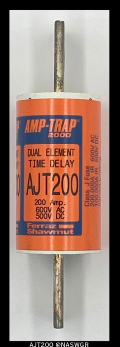 Ferraz Shawmut AJT200 Time Delay Fuse - 200A/600vAC - Unused