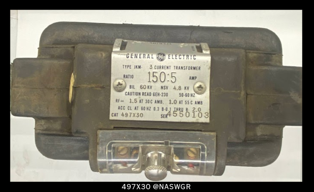 General Electric JKM-3, 497X30 Current Transformer - 150:5 Amp