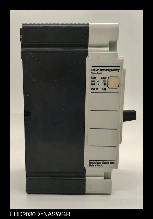 Westinghouse EHD2030 Molded Case Circuit Breaker - 30 Amp
