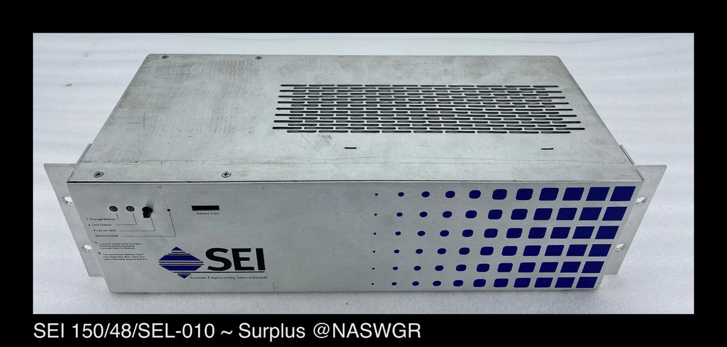 SEI Power 150/48/SEL-010 Uninterruptible Power System - Surplus