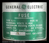 GE 0195X0851G-1 EJ-1 Fuse - General Electric EJ-1 125A Double Barrel Fuse