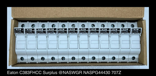 Eaton C383FHCC 1 Pole Fuse Holders for Class C Fuse - Sleeve of (12) 30A