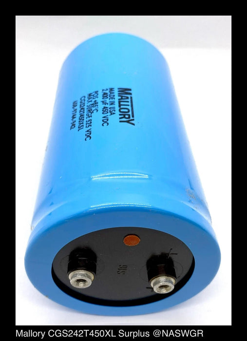 Cornell Dubilier/Mallory CGS242T450XL - Capacitor 2400 uF 450VDC - Surplus