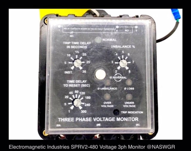 Electromagnetic Industries, LLC EI-SPVR2-480 Voltage Monitor