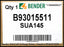 Bender B9301551 Under/Over Voltage Relay SUA145 - Surplus