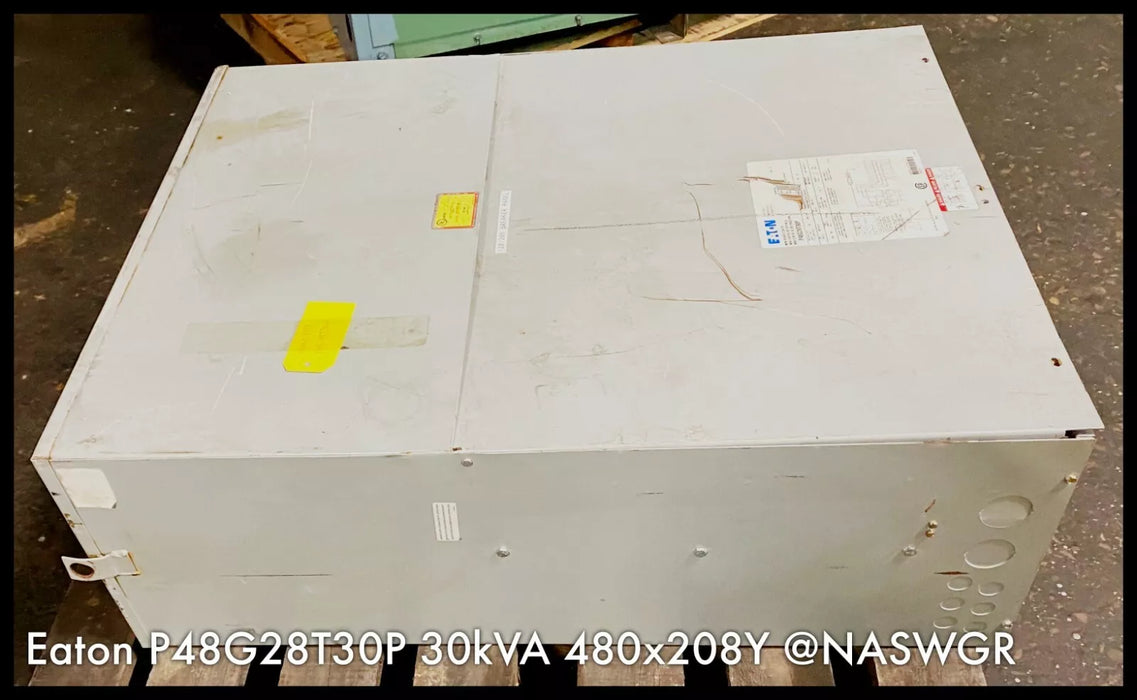 Eaton Power Center P48G28T30P - 30 KVA 480V x 208/120V, 3Ø-4W - 24Ckt Panel