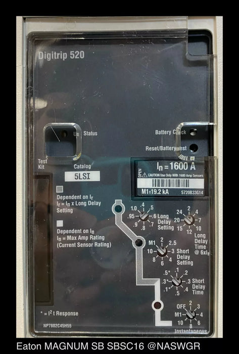 Eaton Magnum SB SBSC16 Circuit Breaker (M/O,D/O) - 1600 Amp