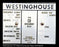 Westinghouse overcurrent relay with specifications on a white background