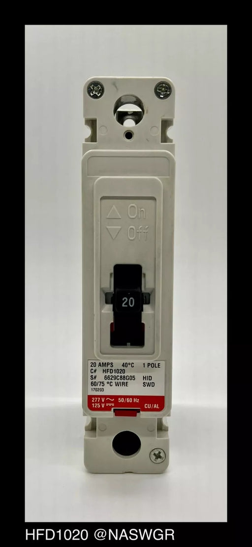 Eaton HFD1020 Molded Case Circuit Breaker - 20 Amp