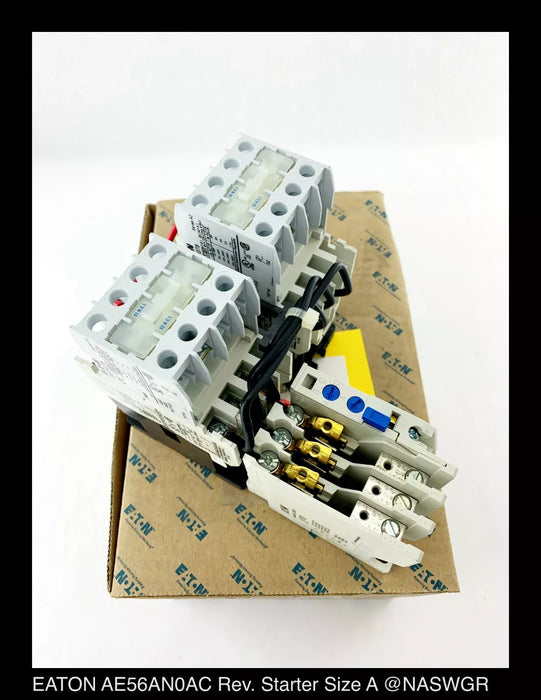 Eaton AE56AN0AC Reversing Starter Size A 120 volt coil - Unused Surplus